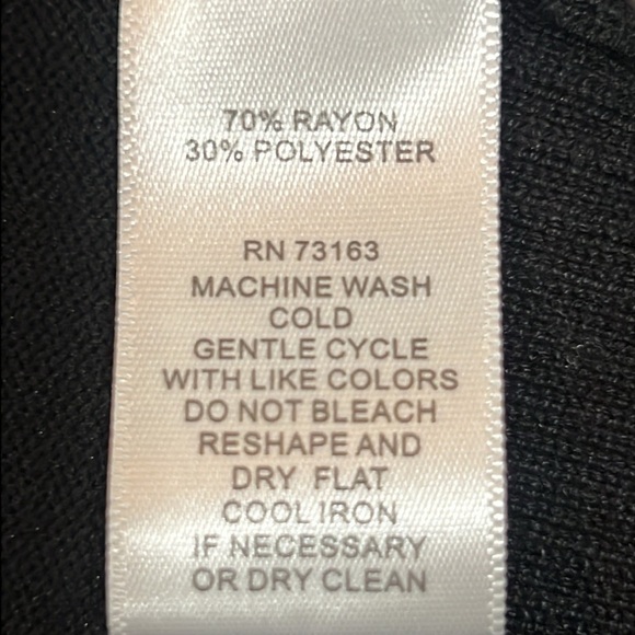 NWT Pointelle Open Cardigan S Black Pockets Hooded Stretch Neutral Boho Cozy - Picture 9 of 9